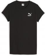 Футболка Puma CLASSICS RIBBED SLIM TEE 62426401 р.XL чорний