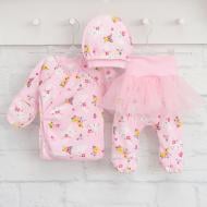 Комплект для новонароджених Blanka Зайці рожевий р.56–62 110009