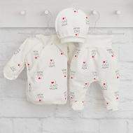 Комплект для новонароджених Blanka Сердечко бежевий р.68 110164