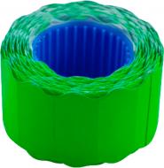 Цінник 26x12 фігурний 6 метрів 500 шт. 6 роликів зелений