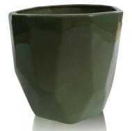 Кашпо керамічне Eterna фігурний 1,5 л [190] TDU Green (205-26 зелена хвиля)