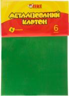 Картон металлизированный А4 6 л. 6 цветов Тікі