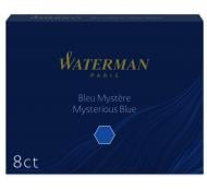 Картридж для перьевых ручек (52 007) 40 мм 1 мм синий Waterman 8 шт.