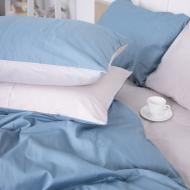 Комплект постельного белья Сатин 0845+0841 Jennifer 200х220 см кремовый/голубой MirSon Комплект постельного белья Сатин 0845+0841 Jennifer 200х220 см кремовый/голубой MirSon
