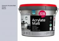 Краска интерьерная акрилатная Vivacolor Acrylate Matt Износостойкая A шелковистый мат Олово G489 9 л