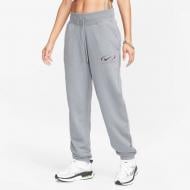 Брюки Nike W NSW PHNX FLC HR OS PANT PRNT FN7716-084 р. XS серый