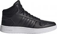 Кроссовки женские демисезонные Adidas HOOPS 2.0 MID FY6022 р.38 2/3 бело-черные