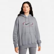 Джемпер Nike W NSW FLC OS PO HDY SWSH FN7698-084 р.L серый