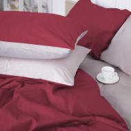 Комплект постельного белья Сатин 0847+0841 Billy 160х220 см кремовый/красный MirSon