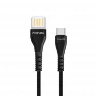 Кабель Promate Vigoray-C USB - USB Type-C 1,2 м чорний (vigoray-c.black)