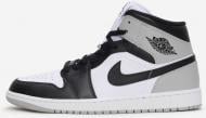 Кросівки чоловічі демісезонні Nike AIR JORDAN 1 MID DQ8426-101 р.45 білі із чорним