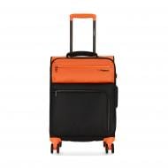 Валіза Bagland Stella 31 л чорний із помаранчевим