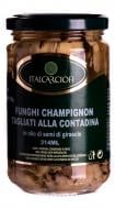 Гриби консервовані ITALCARCIOFI Шампіньйони по-селянськи в олії 314 мл