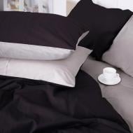 Комплект постельного белья Сатин 0848+0841 Joan 2х160х220 см молочный/черный MirSon