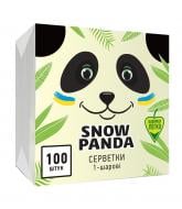 Серветки столові Сніжна Панда 24х24 см жовті 100 шт.