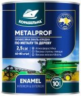 Емаль алкідна КОРАБЕЛЬНА METALPROF ENAMEL ПФ-133 сірий глянець 0,75 л