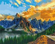 Картина за номерами Гірський пейзаж 40x50 см Brushme