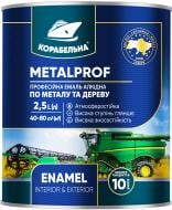 Емаль алкідна КОРАБЕЛЬНА METALPROF ENAMEL ПФ-133 блакитний глянець 2,5 л