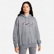 Джемпер Nike W NSW FLC OS PO HDY SWSH FN7698-084 р.M серый