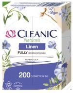 Ватные палочки Cleanic Naturals Linen бумажный стик 200 шт. (коробка)