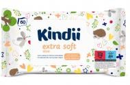 Детские влажные салфетки Kindii Extra Soft Aloe для младенцев и детей,без клапана 60 шт.