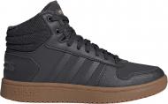 Кросівки жіночі зимові Adidas HOOPS 2.0 MID GZ8040 р.41 1/3 вугільні