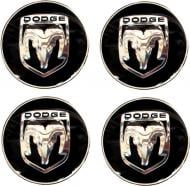 Наклейка-шильда Dodge 55 мм на колпаки и диски
