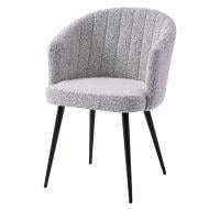 Стілець обідній Ліон сірий / чорний