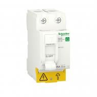 Диференційне реле Schneider Electric Resi9 25 A 30 мА 2P тип АС R9R51225