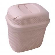 Контейнер для сміття Ucsan Plastik DROP 4 л рожевий 131005.1