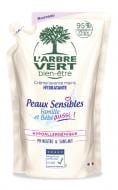 Крем-мыло L'Arbre Vert Sensitive для чувствительной кожи с экстрактом сладкого миндаля (запасной блок) 300 мл 1 шт./уп.