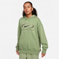 Джемпер Nike W NSW FLC OS PO HDY SWSH FN7698-386 р.L хаки Джемпер Nike W NSW FLC OS PO HDY SWSH FN7698-386 р.L хаки