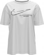 Футболка Nike W NSW TEE BOY SWOOSH DB9811-100 р.S белый