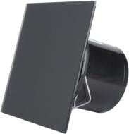 Витяжний вентилятор MMotors ММ-Р 100 скло пряме зі зворотним клапаном чорний матовий 0986