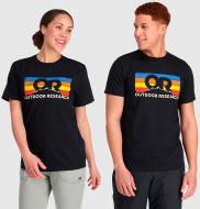 Футболка Outdoor Research OR ADVOCATE STRIPE T-SHIRT 300223-0001 р.L черный