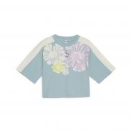 Футболка Puma T7 SNFLR GRAPHIC TEE G 62506122 р.176 голубой