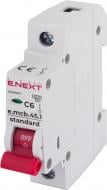 Автоматичний вимикач E.NEXT e.mcb.stand.45.1.C6, 1р, С, 6А, 4.5 кА s002006