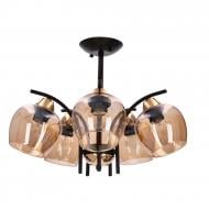 Люстра Candellux MERRA 5x40 Вт E27 черный/янтарный 35-35325