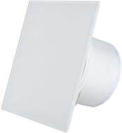 Витяжний вентилятор MMotors ММ-Р 100 скло квадрат зі зворотним клапаном білий матовий 9692