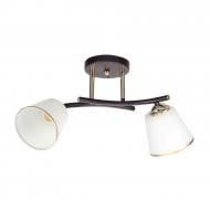 Люстра Candellux Greco 2x40 Вт E27 черный/золото/белый 32-22622
