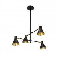 Люстра подвесная Candellux LESS 4x40 Вт E14 черный/золото 34-72689