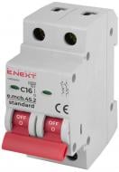 Автоматичний вимикач E.NEXT e.mcb.stand.45.2.C16, 2р, С 16 А, 4.5 кА s002017