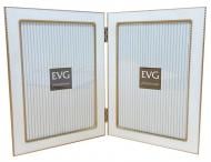 Рамка EVG Onix Double A46-11 2 фото 10x15 см белый