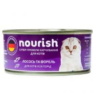 Консерва для котов всех пород Nourish Филе лосося и форели 85 г