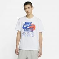 Футболка Nike M NSW TEE WORLD TOUR DA0937-100 р.L белый