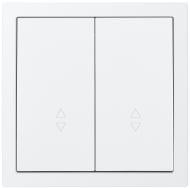 Механизм выключателя проходной двухклавишный HausMark Juna белый матовый 7041-0988-106QC Механизм выключателя проходной двухклавишный HausMark Juna белый матовый 7041-0988-106QC