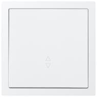 Механизм выключателя проходной одноклавишный HausMark Juna без подсветки белый матовый 7041-0988-105QC