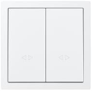 Механизм выключателя перекрестный двухклавишный HausMark Juna белый матовый 7041-0988-107TW Механизм выключателя перекрестный двухклавишный HausMark Juna белый матовый 7041-0988-107TW