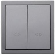 Механизм выключателя перекрестный двухклавишный HausMark Juna серый 7041-3588-107TW Механизм выключателя перекрестный двухклавишный HausMark Juna серый 7041-3588-107TW