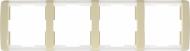 Рамка четырехместная Element горизонтальная кремовый 3901E-A00140 21